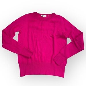 E1-9 White + Warren Cashmere Watermelon Pink Sweater